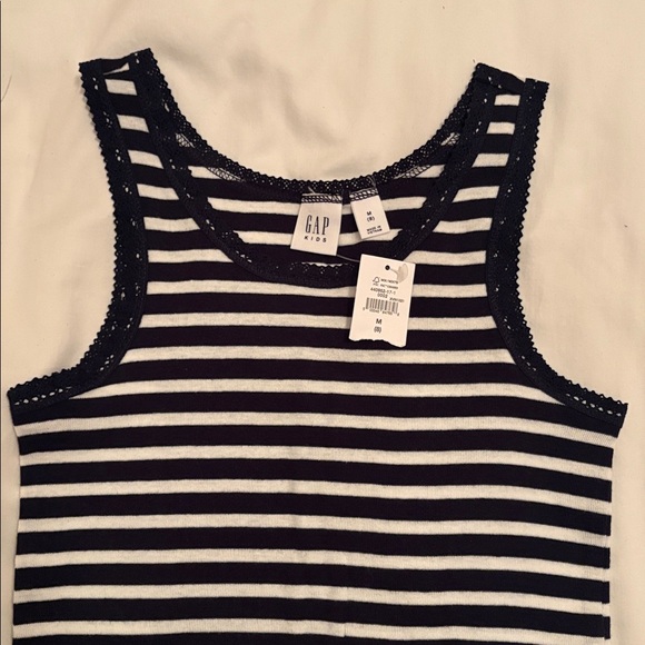 GAP Navy and White Striped Sleeveless Top - Picture 3 of 3